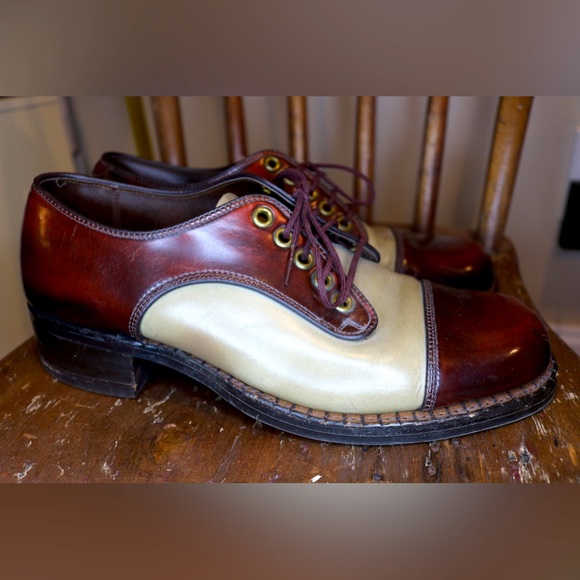 Leather Oxford wedge shoe Hanlons - Picture 1 of 6
